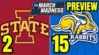 Iowa State vs South Dakota State Preview and Best Bet  2024 NCAA Tournament Predictions [upl. by Simetra187]