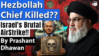 HEZBOLLAH CHIEF DEAD Israel Claims Nasrallah did not survive Lebanon Air Strikes [upl. by Fae278]