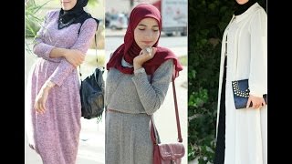 Maxi dress hijab lookbook  ft koshha collection [upl. by Ainomar570]