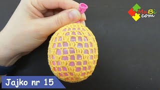 Szydełkowe jajko Wielkanocne nr 15Crochet Easter egg No 15 [upl. by Swetiana]