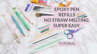 EPOXY PEN REFILLS NO HEAT INVOLVEDNEW WAY MUST SEE [upl. by Leckie]