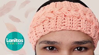 ✅🌸DIADEMA TURBANTE TEJIDA A CROCHET para principiantes paso a paso Puff stitch HEADBAND🌸 [upl. by Adine]