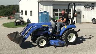 2011 New Holland Boomer 20 Tractor w Loader amp Belly Mower For Sale by Mast Tractor Sales [upl. by Nnaassilem408]