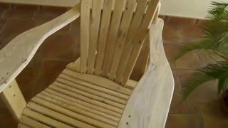 FREE ADIRONDACK CHAIR  Only using PALLETS You can build this [upl. by Misak]