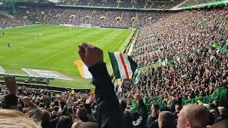 Green Brigade  Giakoumakis song  Celtic 6  1 Hibs [upl. by Norreht]