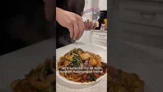 korean dry malatang koreanchinese malatang hotpot cootok foodtok surprise cooking fyp [upl. by Fernando]