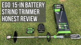 EGO 15quot String Trimmer  Unboxing Assembly amp Review THE REAL BATTERY LIFE Model ST1511T [upl. by Otxis]