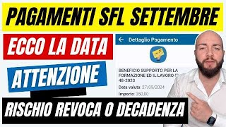 PAGAMENTI SUPPORTO FORMAZIONE LAVORO Settembre 2024 ricariche arrivate [upl. by Ronym788]