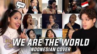 HOW ARE THEY THIS GOOD Waleska amp Efra react to Indonesias Various Artists  We Are The World [upl. by Aicrop]