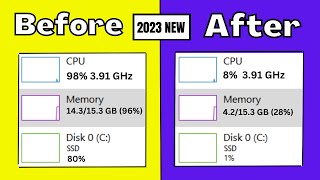 How To Fix High RAMMemoryCPUDISK Usage on Windows 1110 2023 [upl. by Leeke]