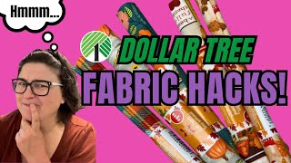 5 Dollar Tree Fabric Hacks You Wont Believe What You Can Make [upl. by Nwahser861]