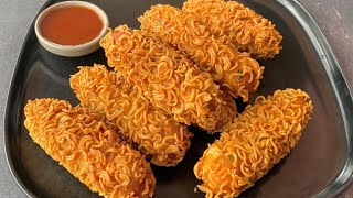 আলু আর নুডুলস দিয়ে মুচমুচে বিকেলের নাস্তা  Potato Noodles Finger  Potato Snacks  Crispy Snacks [upl. by Akceber529]