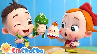 Humpty Dumpty Paint Song 🥚 Play with the Toy Egg  Kids Songs amp Nursery Rhymes  LiaChaCha [upl. by Ariat]