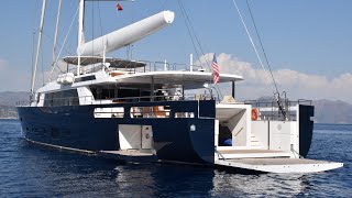 40 m Steel Hull Motorsailer EXTREME walkthrough Yacht For Sale [upl. by Brandt]