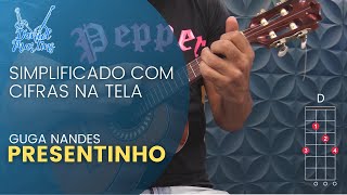 Presentinho Guga Nandes  Aula de cavaquinho com desenho dos acordes [upl. by Gus211]