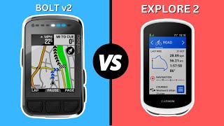 Wahoo Elemnt Bolt v2 vs Garmin Explore 2  Which One Is Better [upl. by Lehsreh196]