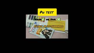 Clinic plus shampoo pH test phtesting phtest haircare shampoo beautyproducts pumpkinsprincess [upl. by Notsgnal910]