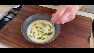 Rachel Allen amp Thermomix  Potato Soup with Parsley Pesto [upl. by Enairb98]