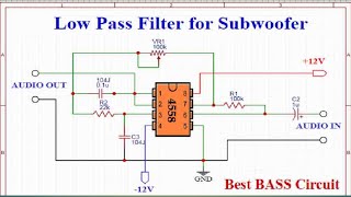 12012v low pass filter circuit diagram [upl. by Epoillac]