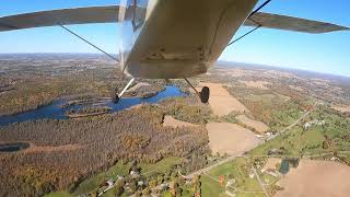 Wittman Tailwind W10 approach and landing View from tail [upl. by Limann]