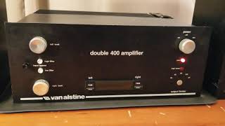 Van alstine Double 400 amplifier a modified Dynaco amp with Yamaha Ns10m speakers [upl. by Atilrahc215]