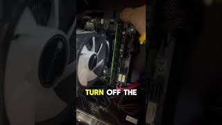 How to remove Ram and how to insert Ram pc pcgaming ram pcrepair [upl. by Lleinad]