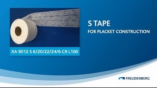 S Tape from Freudenberg for Placket Construction [upl. by Anelis]