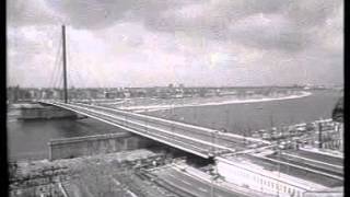 Verschiebung der Oberkasseler Brücke in Düsseldorf [upl. by Nirda]