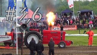 36 t SUPER Sport Klasse IHC vor John Deere  FORD Hassmoor Tractorpulling [upl. by Jat]