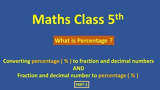 Mathematics Class 5th Percentage APSACS Chapter 7 Percentage Page 162 165 [upl. by Hayton989]