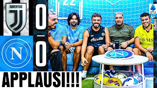 👏🏻 APPLAUSI JUVENTUS 00 NAPOLI  LIVE REACTION NAPOLETANI HD [upl. by Alliuqal]