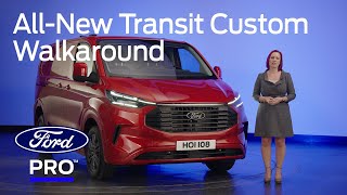 AllNew Ford Transit Custom  5Step Walkaround  Ford News Europe [upl. by Barcus]