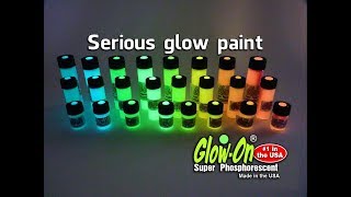 GlowOn Super Phosphorescent concentrated glow paint [upl. by Yerahcaz]