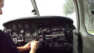 Piper Warrior PA28 Engine Startup Cockpit view [upl. by Nyrem]