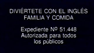 Diviertete con el inglés Familia amp comida VHS 1996 [upl. by Prasad]