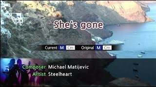 Shes Gone  Steelheart Karaoke Version [upl. by Doig]