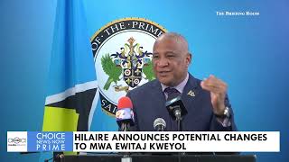 HON DR ERNEST HILAIRE ANNOUNCES POTENTIAL CHANGES TO MWA EWITAJ KWEYOL [upl. by Soma]