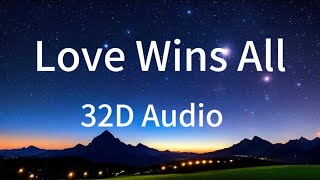 BTS V and IUs  Love wins all32D Audio Better than 8d9d and 16d Audio [upl. by Ellekram]