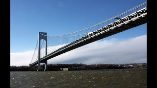 Hermosas imágenes del Puente VerrazanoNarrows y el Río Hudson Nueva York [upl. by Romaine]