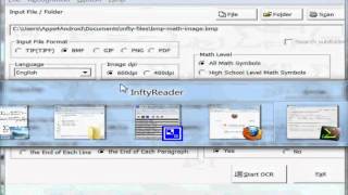 InftyReader Automatically Converting a TIF Math Image to MathML [upl. by Magen]