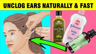 How To Unclog Blocked Ears Naturally [upl. by Quintin]