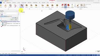 Mastercam 2018 Mill Advanced Tutorial 4  Dynamic OptiRough [upl. by Abas]