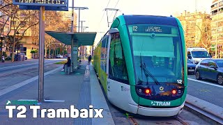 T2 Trambaix  Tranvia de Barcelona  Viaje completo [upl. by Etra]