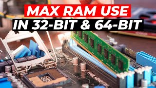 How much RAM can be used in 32 bit and 64 bit system  Why 4GB RAM maximum in 32 bit system [upl. by Sedecram630]