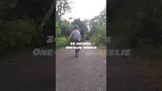 progress in one hand wheelies MTB wheelie Shorts rap [upl. by Aklog]