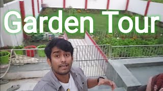 Mere Garden Ka Tour  Flowers Herbs and much more  First Vlog [upl. by Relyhs]