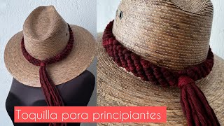 Moderniza tu sombrero tejiendo tu propia toquilla en macramé [upl. by Emolas192]