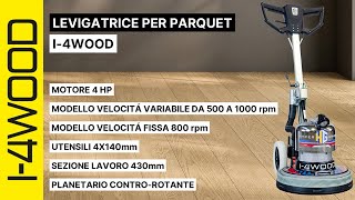 La Migliore Levigatrice per Parquet e Pavimenti in Legno Scopri I4Wood di HG Hyper Grinder [upl. by Soinski]