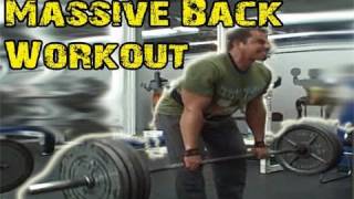 Mass Building Back Workout  Deadlifts Chins amp Shrugs [upl. by Tonnie10]