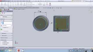 Extrude cut and offset entities on solidworks [upl. by Hospers]